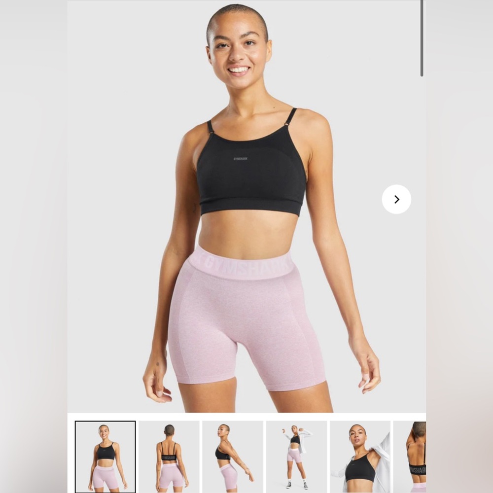 Brand new with tags Gymshark flex strappy sports bra. Sold out online.